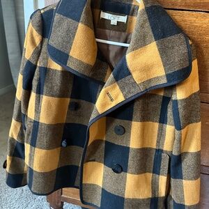 Cropped Plaid Loft Jacket